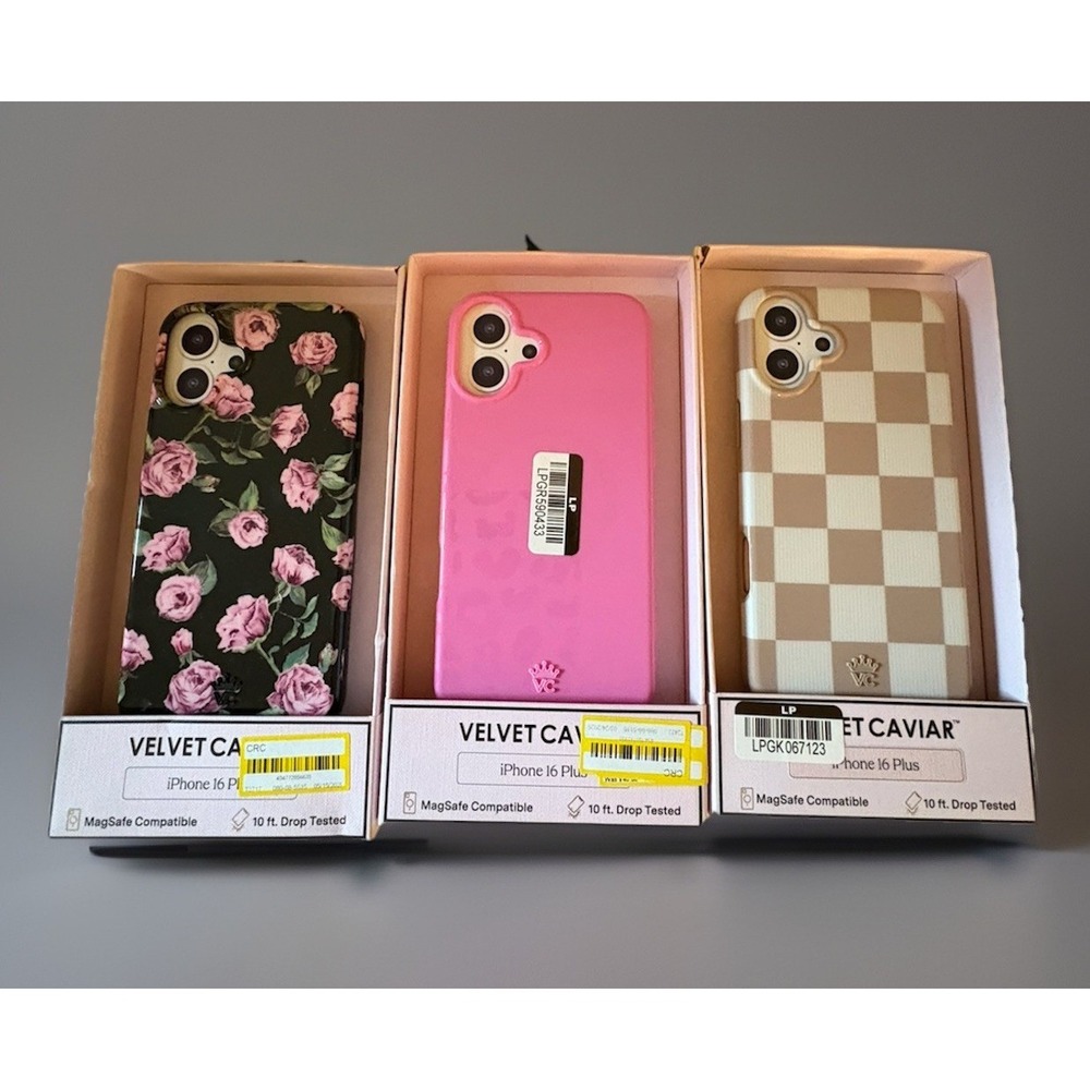 VELVET CAVIAR - Magsafe Compatible Case for Apple iPhone 16 Plus - Set Of 3 NEW